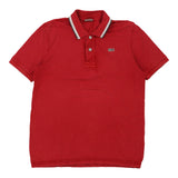 Vintage red Napapijri Polo Shirt - mens medium
