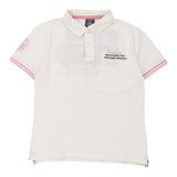 Napapijri Polo Shirt - Large White Cotton