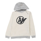 Age 14 Armani Jeans Hoodie - Large White Cotton