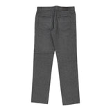 Age 14 Armani Jeans Checked Trousers - 32W 32L Grey Cotton