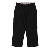 Dickies Cargo Trousers - 39W 30L Black Cotton Blend