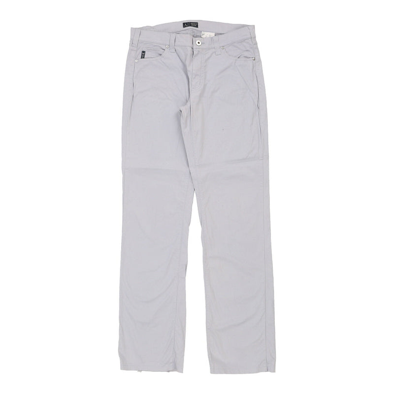Armani Jeans Trousers - 32W UK 10 Blue Cotton