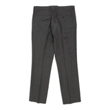 Hugo Boss Trousers - 34W 32L Grey Wool Blend