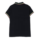 Italia Unbranded Football Polo Shirt - Large Black Cotton