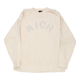 Richmond Spellout Jumper - XL White Cotton