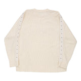 Richmond Spellout Jumper - XL White Cotton