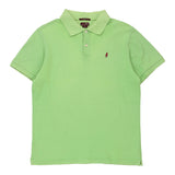 Marlboro Classics Slim Fit Polo Shirt - Large Green Cotton