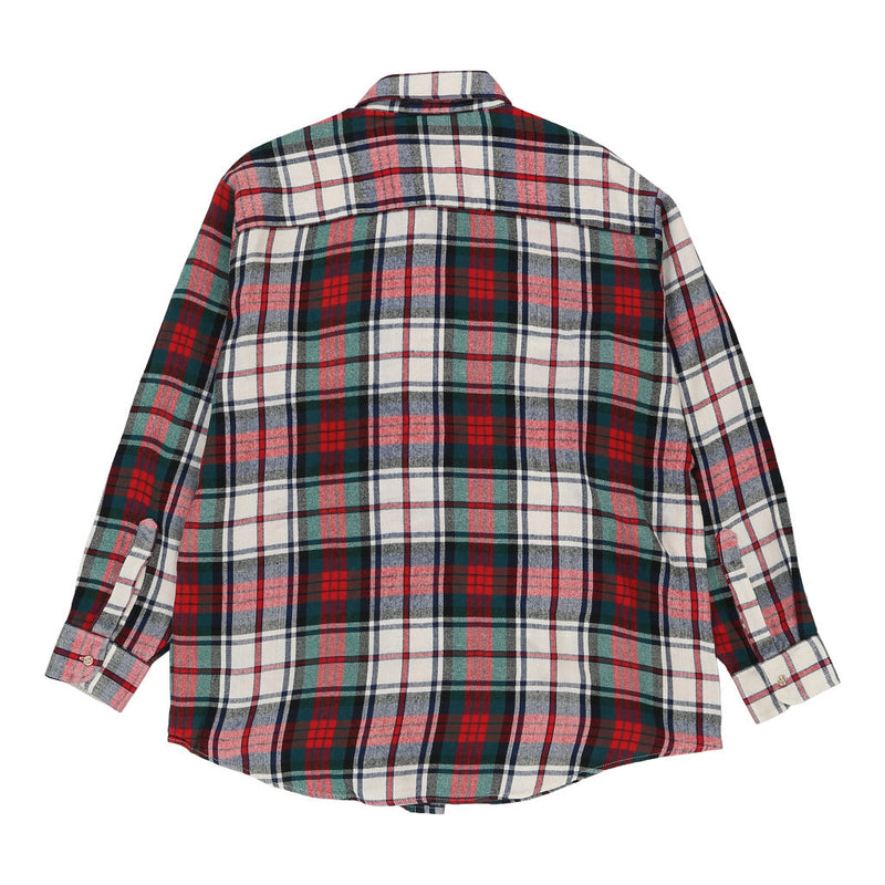 Windsor Checked Flannel Shirt - Large Multicoloured Cotton