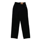 Vintage black Bicycle Cord Trousers - womens 28" waist