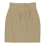 Vintage beige Max & Co Mini Skirt - womens 28" waist