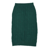 Vintage green Benetton Midi Skirt - womens x-small