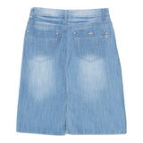 Vintage blue Miss Two Denim Skirt - womens 30" waist