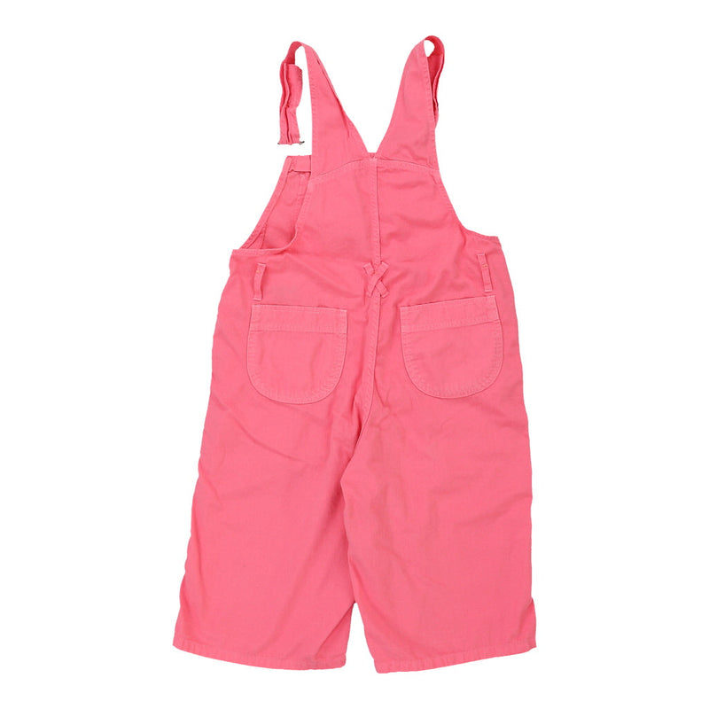 Age 16 Benetton Short Dungarees - 32W 13L Pink Polyester