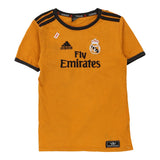 Bootleg Real Madrid  Age 8 Adidas Football Football Shirt - Small Orange Polyester