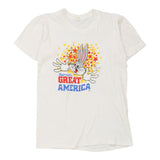 Age 10-12 Unbranded Graphic T-Shirt - Medium White Cotton