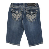 Age 5 La Idol Denim Shorts - Small Blue Cotton