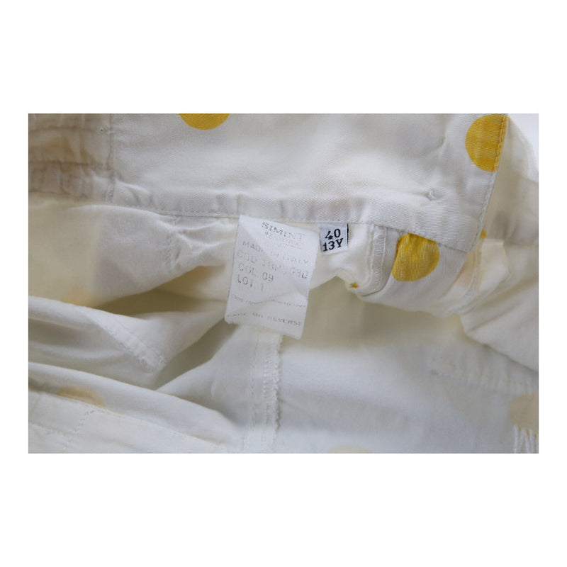 Age 16 Moschino Polka Dot Shorts - 28W 10L White Cotton