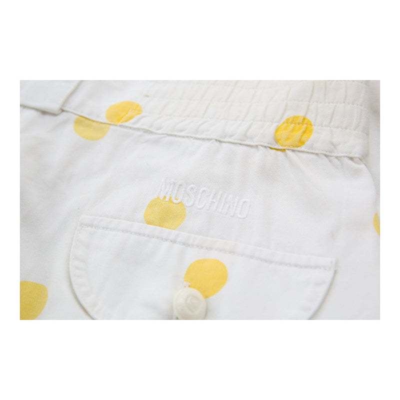 Age 16 Moschino Polka Dot Shorts - 28W 10L White Cotton