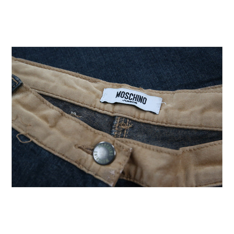 Age 16 Moschino Flared Jeans - 26W 32L Blue Cotton