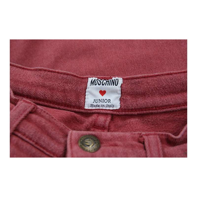 Age 12 Moschino Shorts - 25W 10L Red Cotton