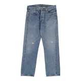 501 Levis Jeans - 32W 28L Blue Cotton