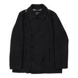 Vintage Tommy Hilfiger Trench Coat - XL Black Cotton Blend