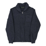 Vintage Fred Perry Zip Up - Large Grey Wool Blend