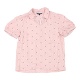 Vintage Tommy Hilfiger Blouse - Medium Pink Cotton