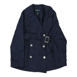 Vintage navy Ralph Lauren Trench Coat - womens large