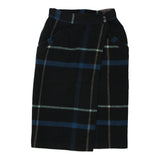Vintage black Emporio Armani Midi Skirt - womens 26" waist