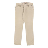Vintage beige Burberry London Trousers - mens 34" waist