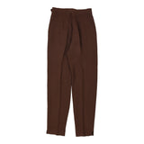 Vintage brown Cheap & Chic Moschino Trousers - womens 28" waist