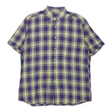 Vintage blue Ungaro Short Sleeve Shirt - mens x-large