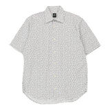 Vintage white Gianfranco Ferre Short Sleeve Shirt - mens medium