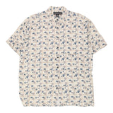 Vintage beige Addendum Short Sleeve Shirt - mens large