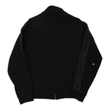 Vintage Gaelle Track Jacket - Large Black Cotton Blend