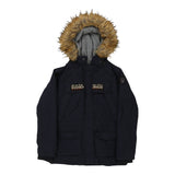 Vintage Age 14 Napapijri Coat - Medium Navy Nylon