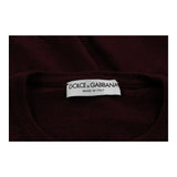 Vintage burgundy Dolce & Gabbana Jumper - mens xx-large
