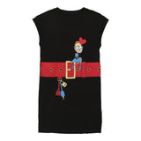 Vintage black Love Moschino T-Shirt Dress - womens small