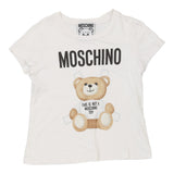 Vintage white Moschino T-Shirt - womens small