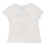 Vintage white Moschino T-Shirt - womens small