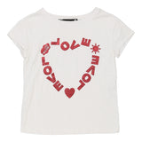Vintage white Love Moschino T-Shirt - womens x-small