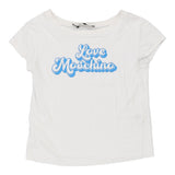 Vintage white Love Moschino T-Shirt - womens x-small