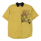 Vintage yellow Cento By Iceberg Short Sleeve Shirt - mens large
