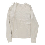 Vintage beige Roberto Cavalli Blouse - womens large