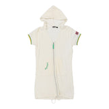 Vintage cream Napapijri Sweatshirt Dress - womens large