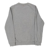 Vintage grey Napapijri Sweatshirt - mens medium