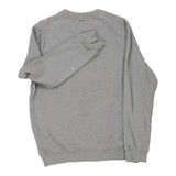 Vintage grey Napapijri Sweatshirt - mens medium
