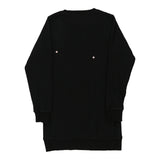 Vintage black Moschino Sweatshirt Dress - womens medium