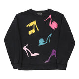 Vintage black Moschino Sweatshirt - womens x-small